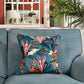 Tropical Variegated  Leaf - Turquoise Blue