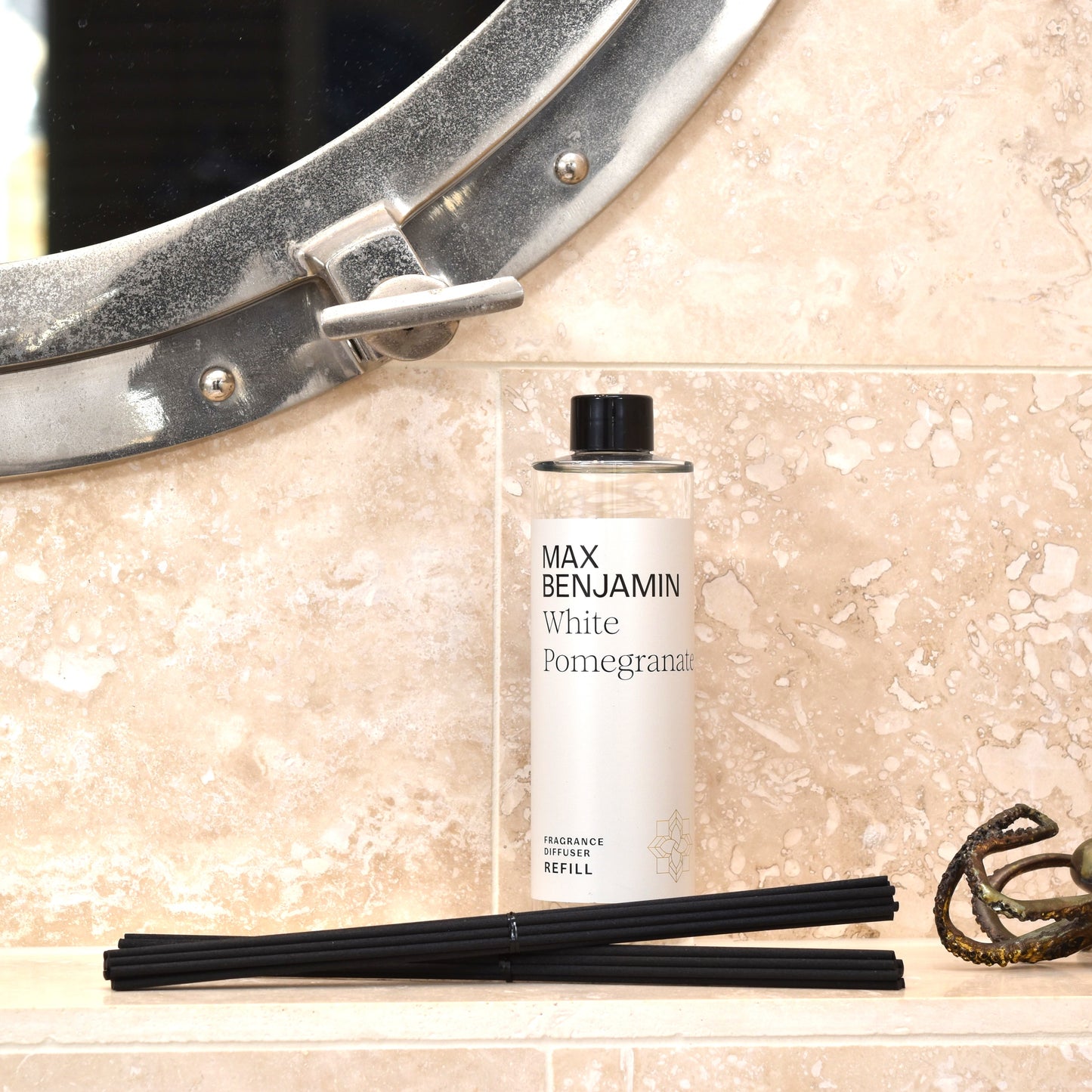 White Pomegranate Double Diffuser REFILL 300ml - Max Benjamin