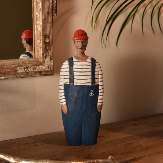 Characterful Fisherman Figure - Tall