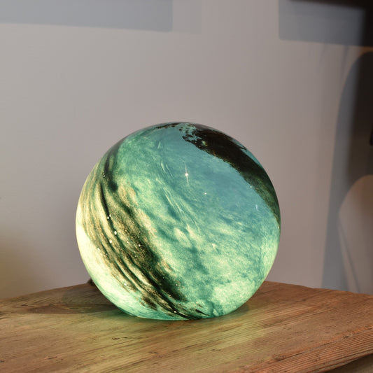 Aqua Glass Lamp - Sphere Small