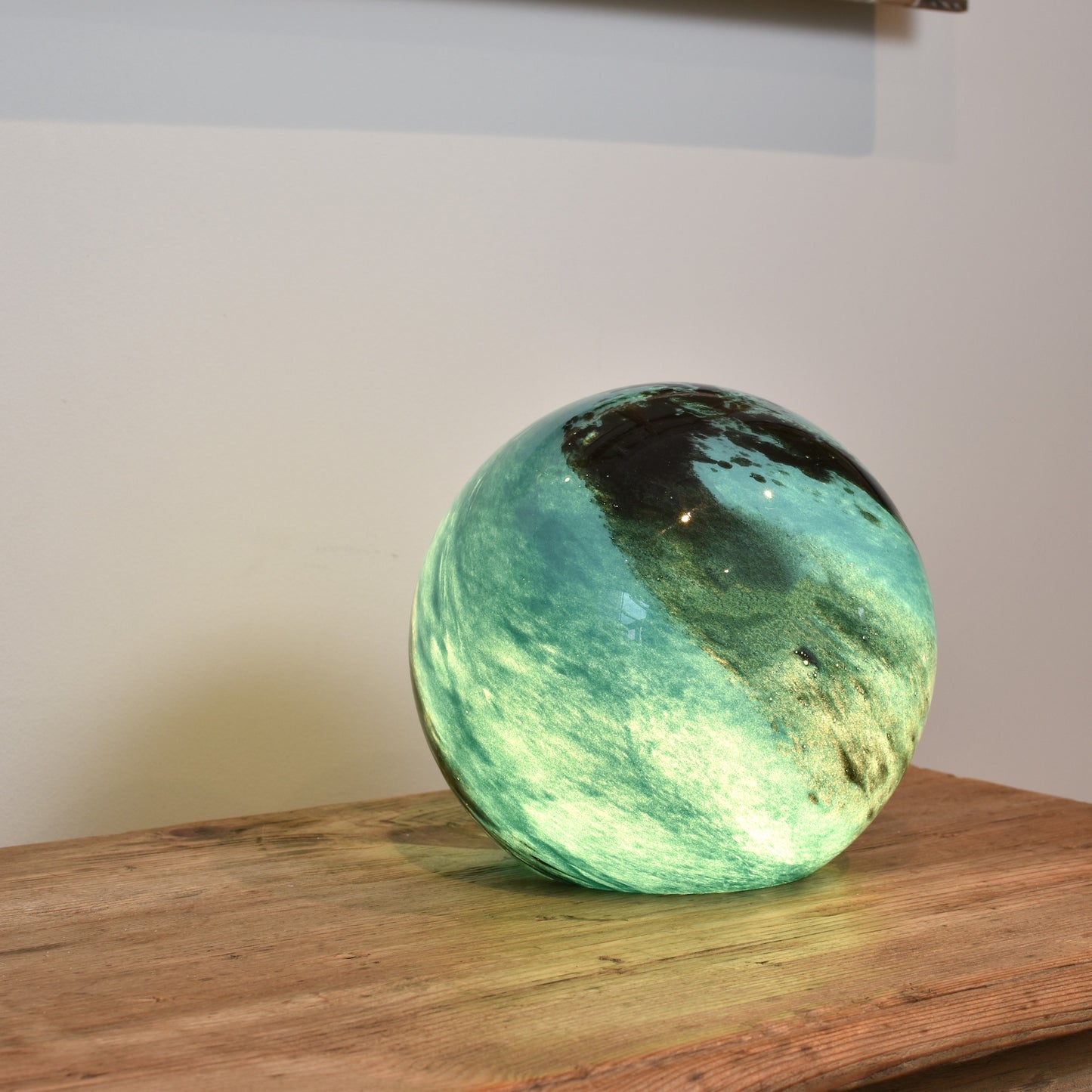 Aqua Glass Lamp - Sphere Small