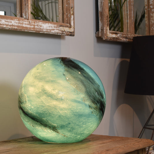 Aqua Glass Lamp - Sphere Large