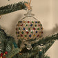 Diamonds Handblown Glass Bauble - Multi & Gold Colour - Large
