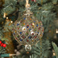 Diamonds Handblown Glass Bauble - Multi & Silver Colour - Large
