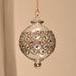 Diamonds Handblown Glass Bauble - Multi & Silver Colour - Large