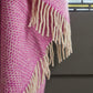 Pink Sherbet Beehive Pure Wool Throw