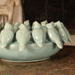 Owls and Birds Bowl - Duck Egg Blue