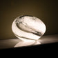 Black & White Marble Glass Lamp - XL Rock