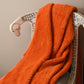 Bright Orange Fleece Throw