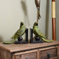 Pair of Green Parrot Bookends