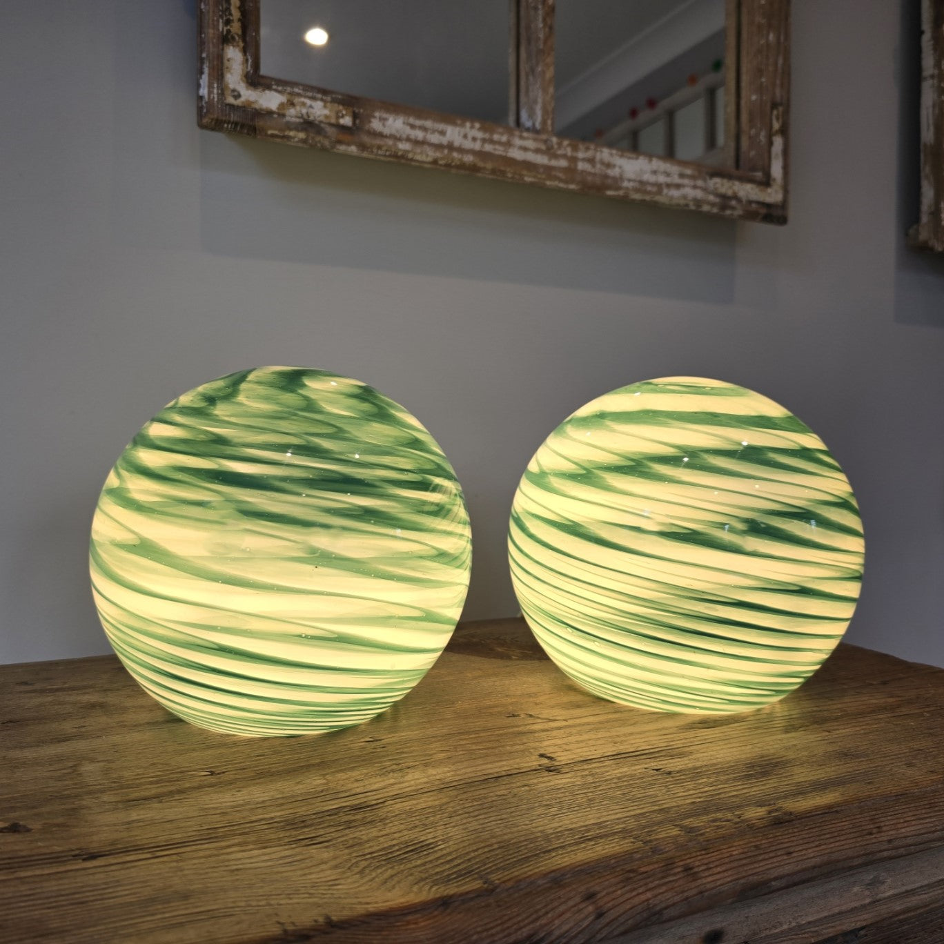 Meadow Glass Lamp - Sphere Small