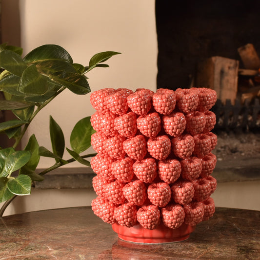 Raspberry Vase