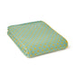Sea Green & Yellow Dot Pure Wool Throw 200cm