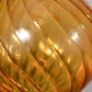 Spiral Egyptian Glass Bauble -  Amber - Large