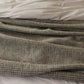 Grey Waffle Pure Wool Throw / Blanket 240cm