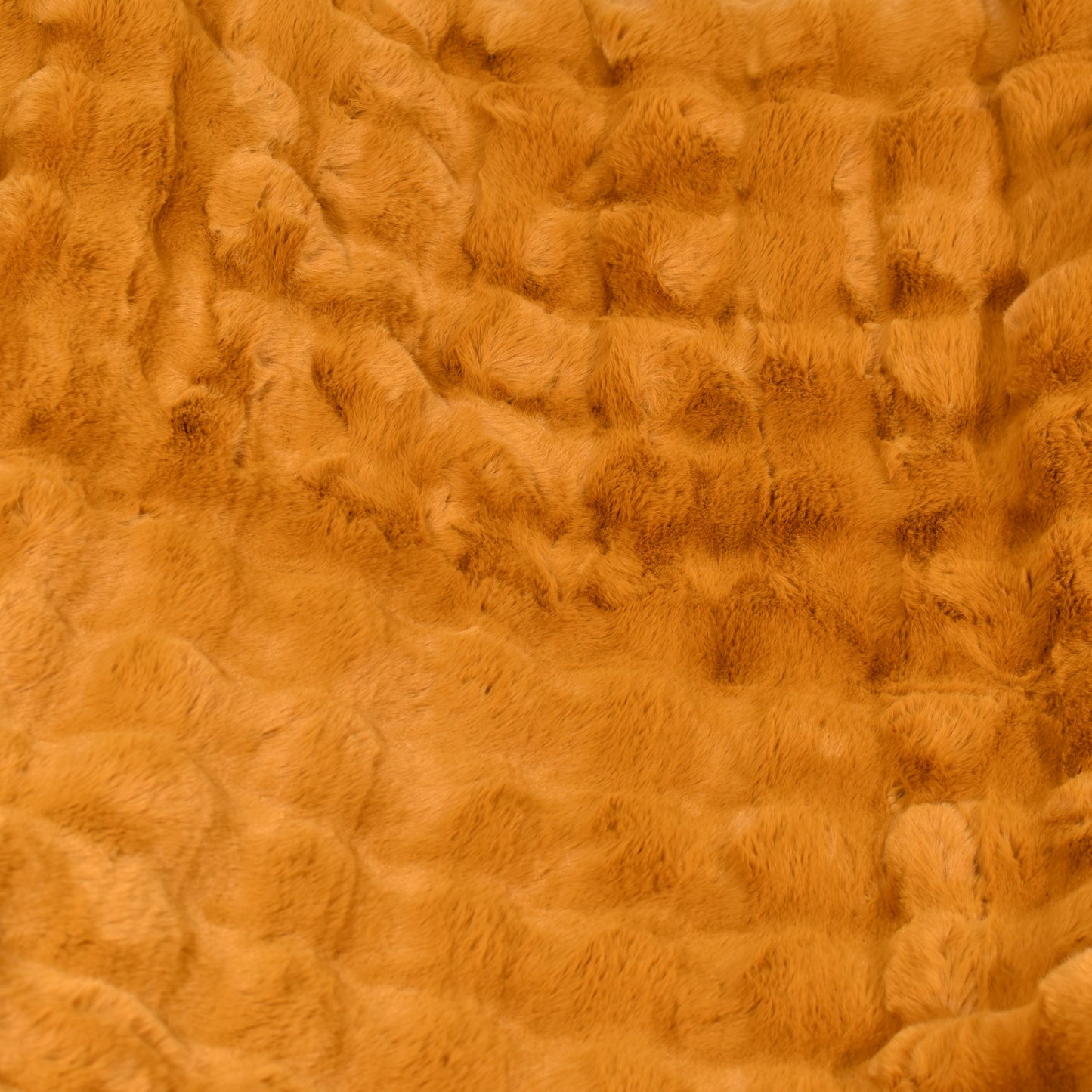 Faux Rabbit Fur Throw - Golden Amber