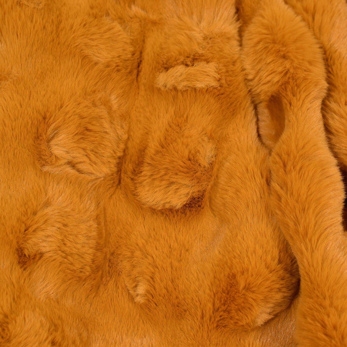 Faux Rabbit Fur Throw - Golden Amber