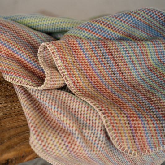 Multi Colour Stripe Throw