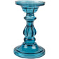 Drip Catching Blue Candle Stick Holder
