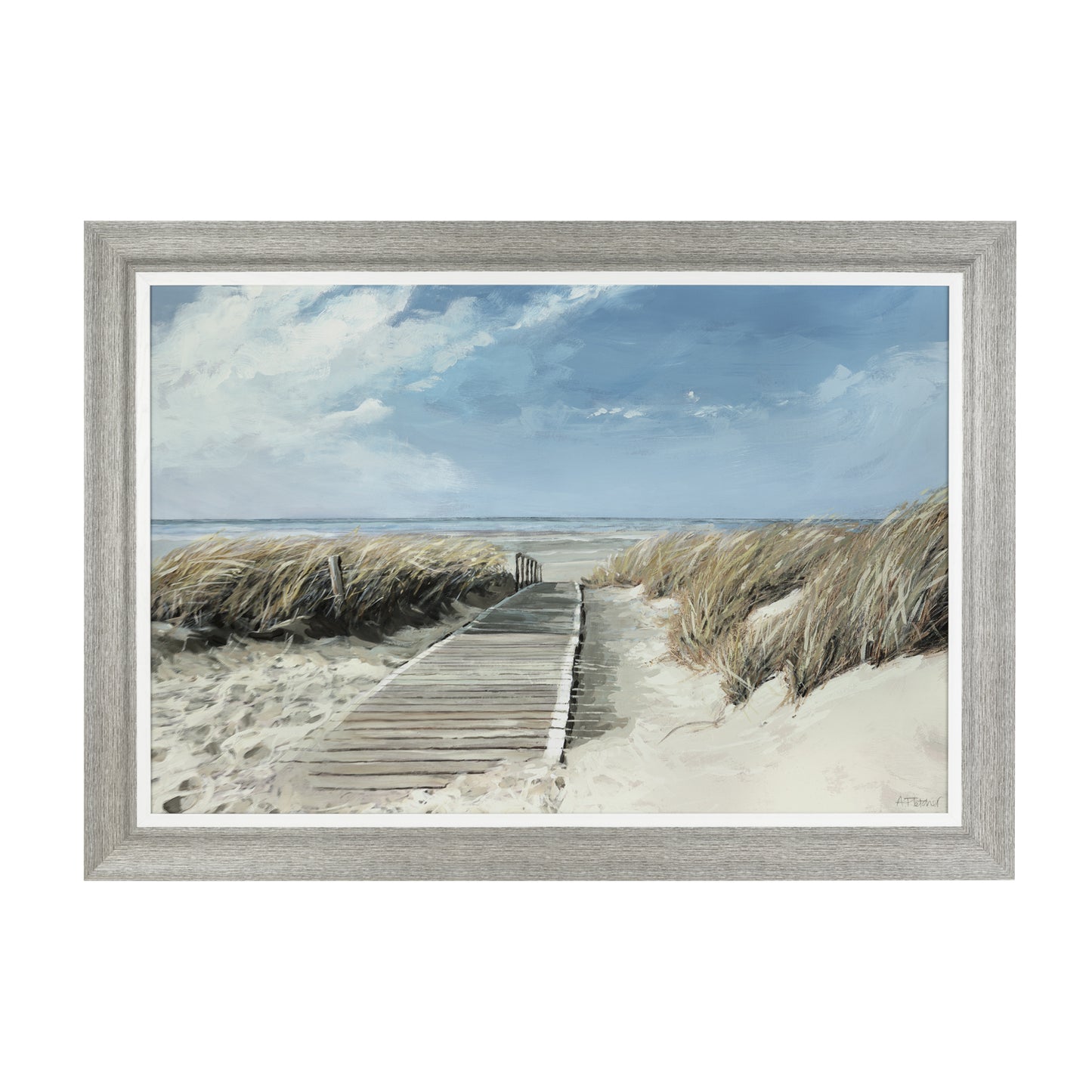 Beach Walk Framed Print
