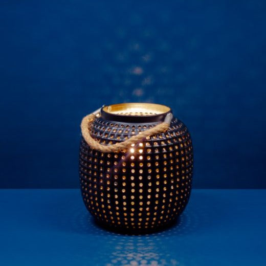 Ceramic Lantern Lamp - Black