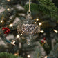 Carnival Handblown Glass Bauble - Silver & Clear - Large