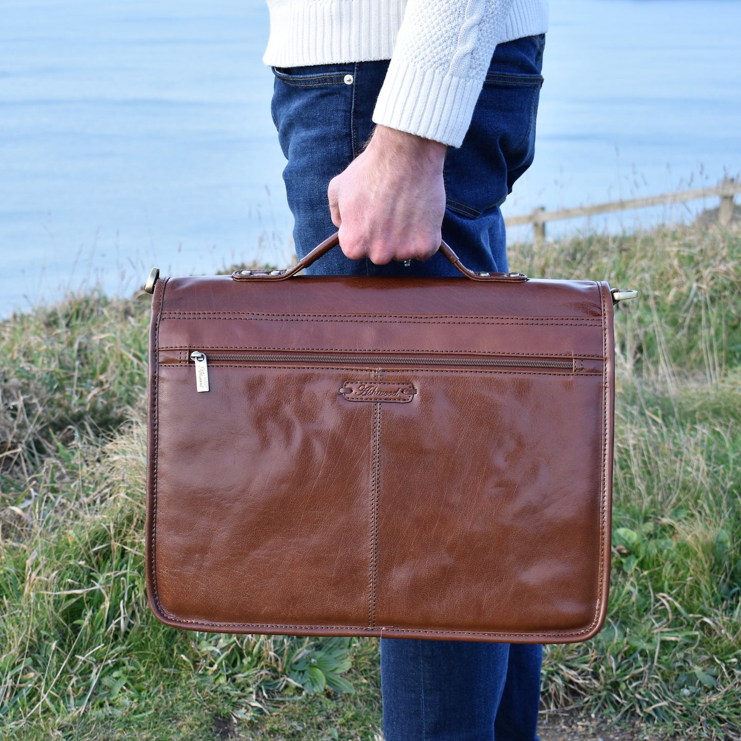 Luxurious Leather Briefcase