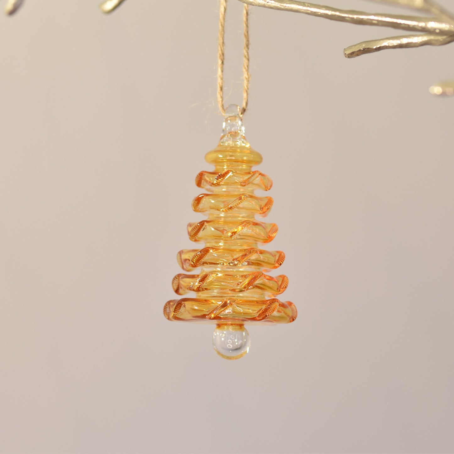 Tree - Egyptian Glass Decoration - Amber