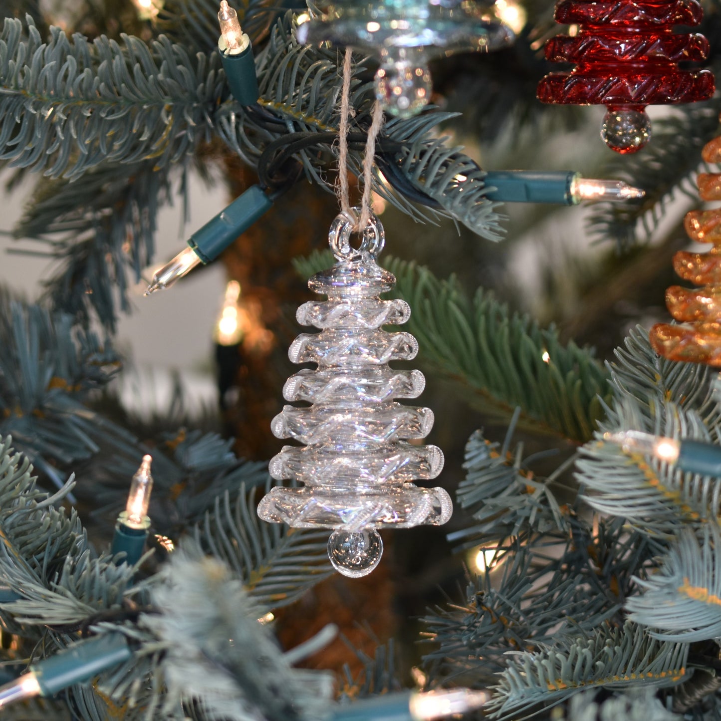 Tree - Egyptian Glass Decoration - Clear Iridescent