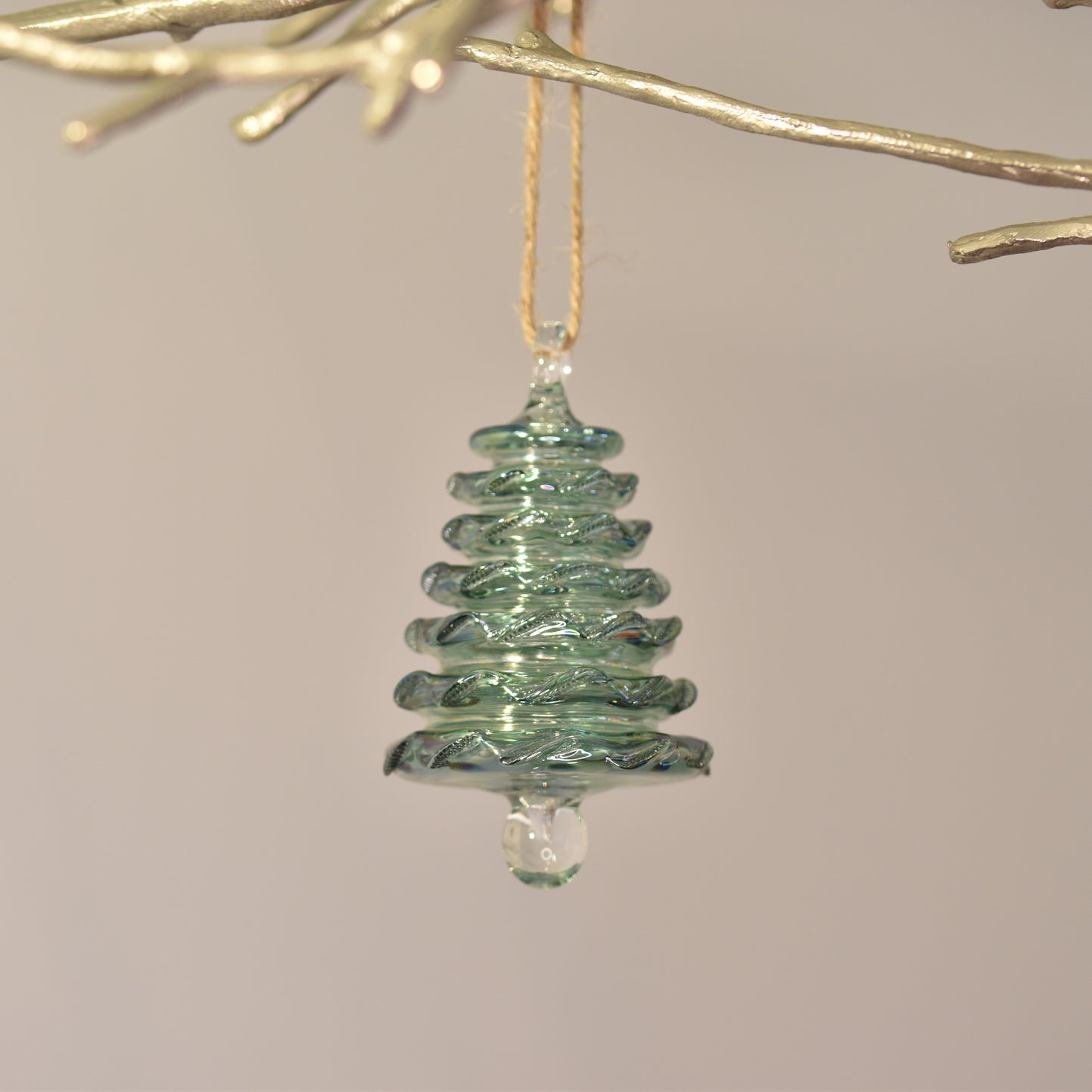 Tree - Egyptian Glass Decoration - Jade Green