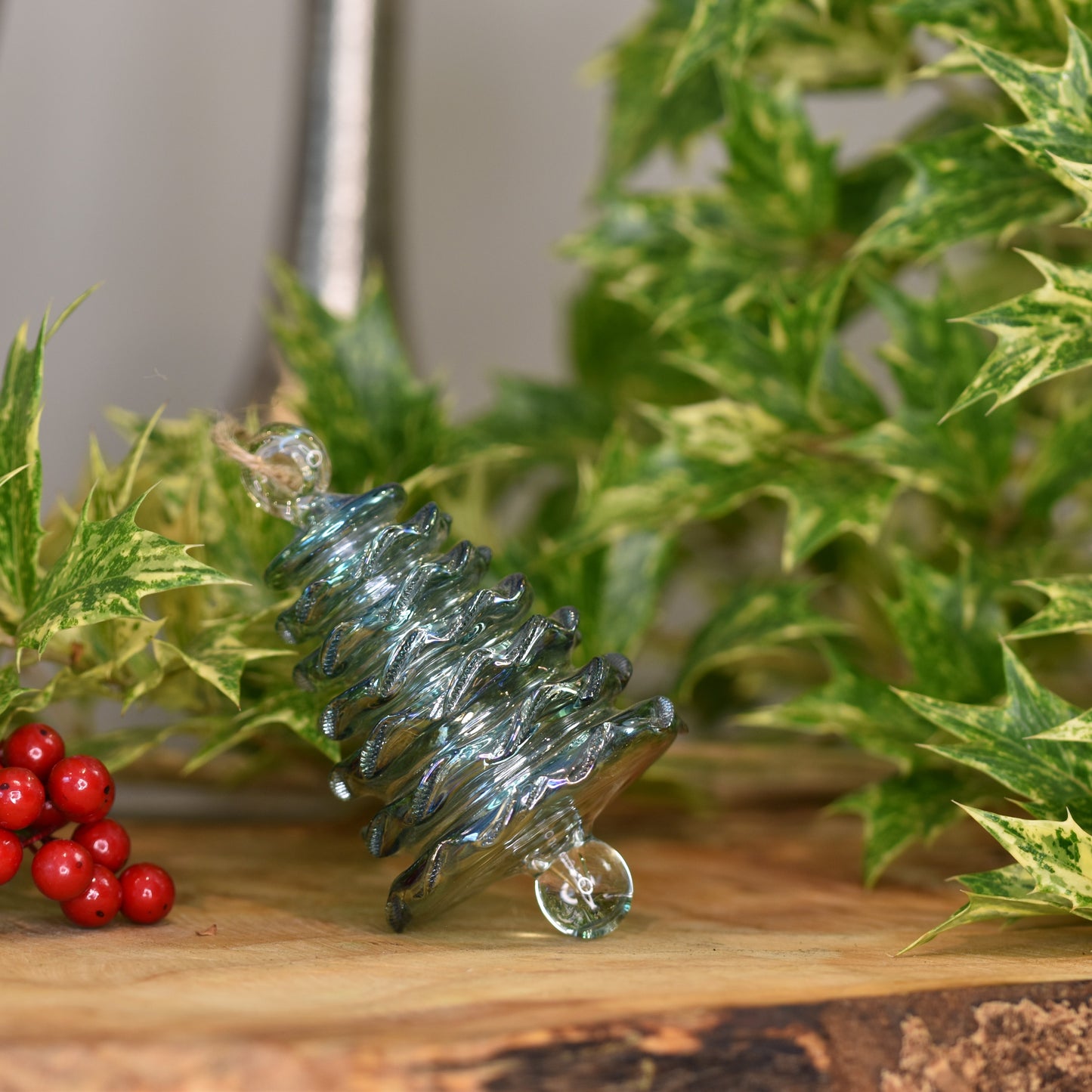 Tree - Egyptian Glass Decoration - Jade Green