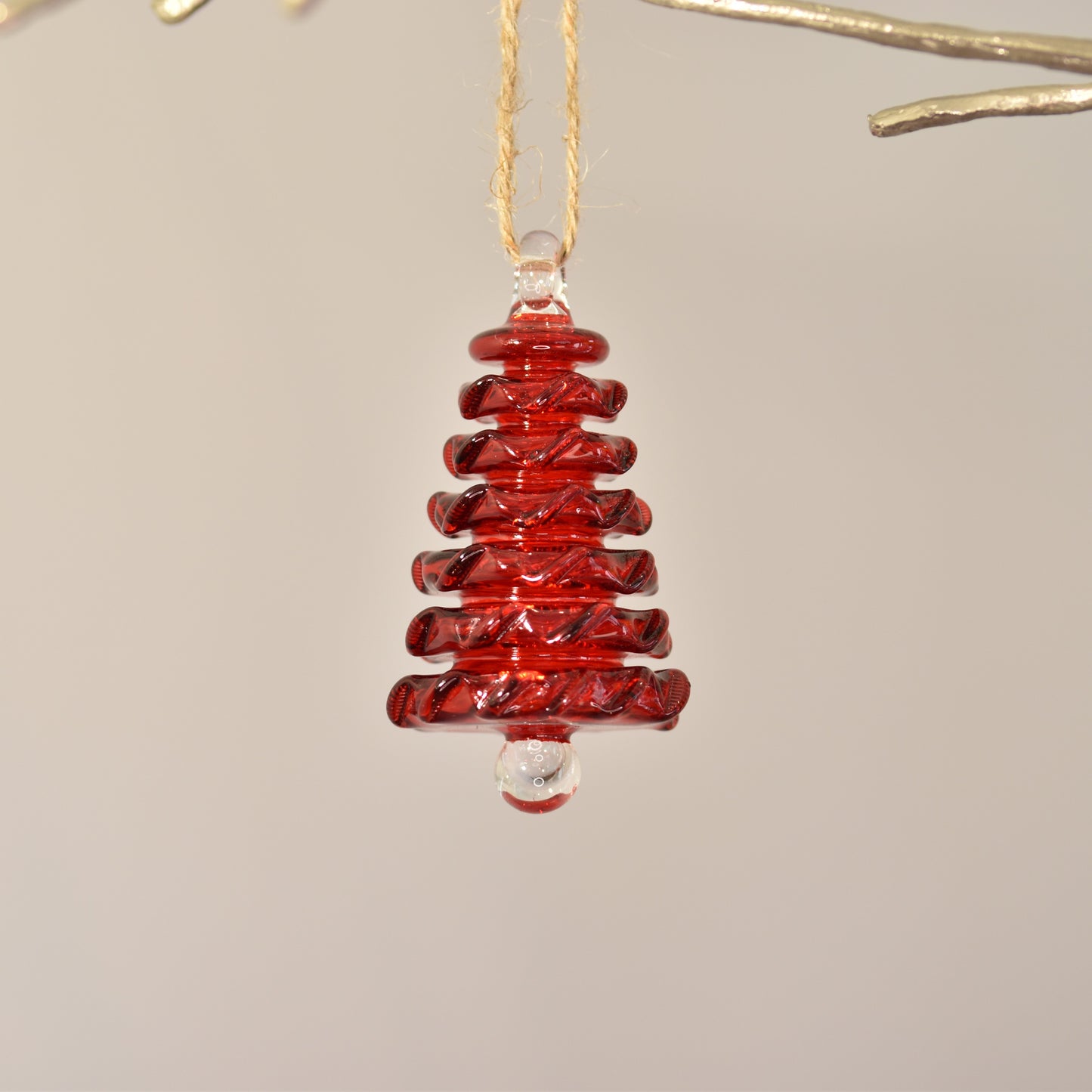 Tree - Egyptian Glass Decoration - Red