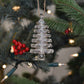 Tree - Egyptian Glass Decoration - Clear Iridescent