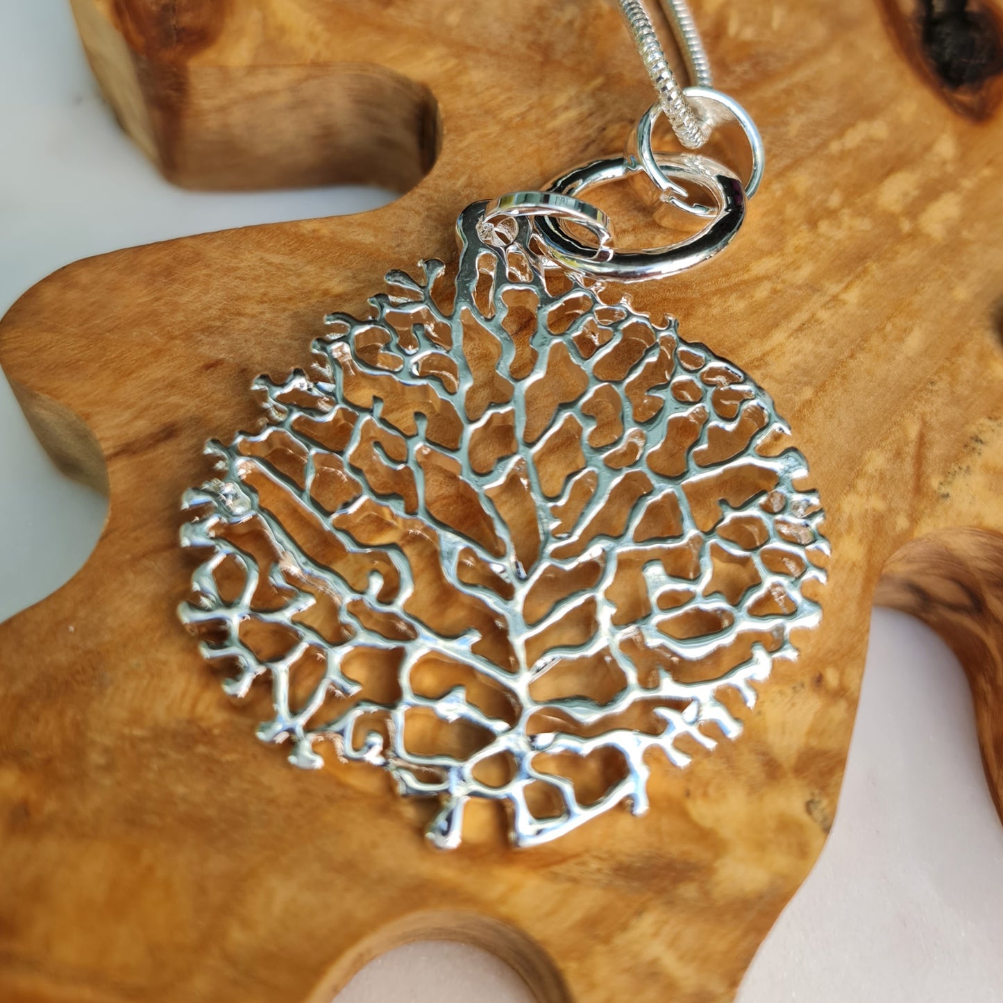 Coral Pendant Necklace