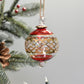 Carnival Handblown Glass Bauble - Red - Large
