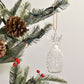Pineapple Handblown Glass Bauble - Clear - Large