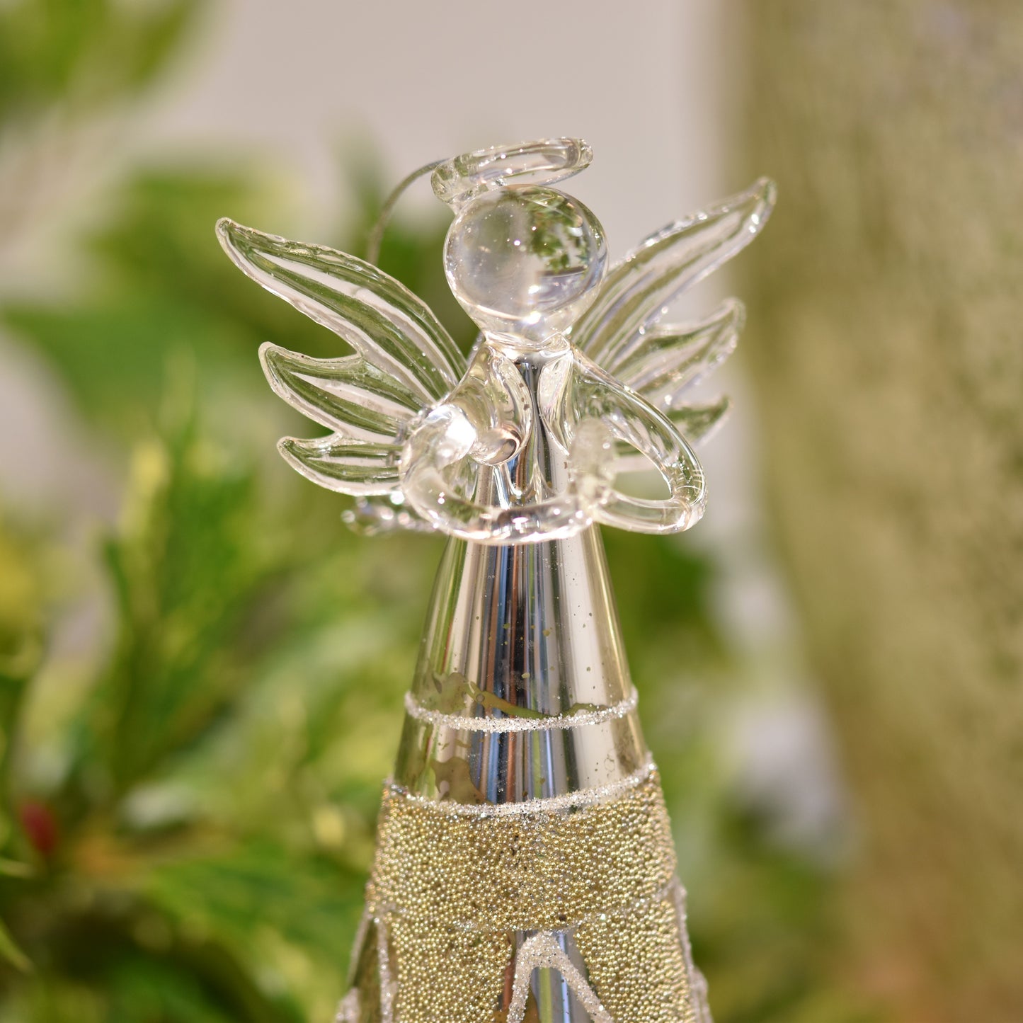 Gold and Silver Glass Bead Angel