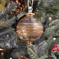 Infinity Band Glass Bauble - Iridescent Amber - Large