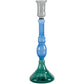 Blue & Green Glass Candle Stick