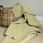 Grey & Yellow Pure Wool Throw