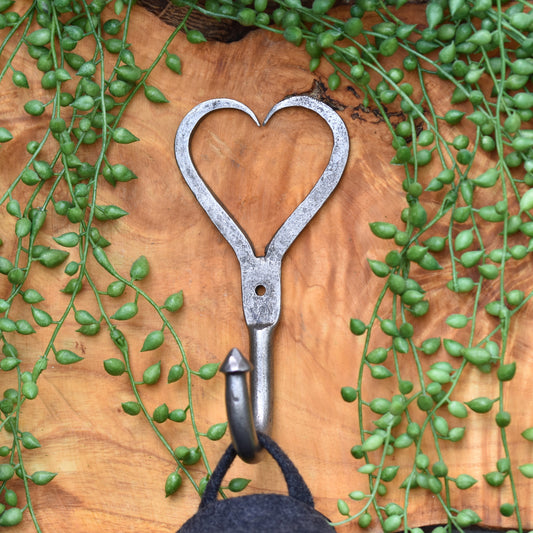 Hand Forged Heart Hook