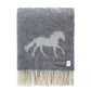 Horse Throw - Grey