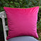 Hot Pink & Lime 55cm Velvet Cushion