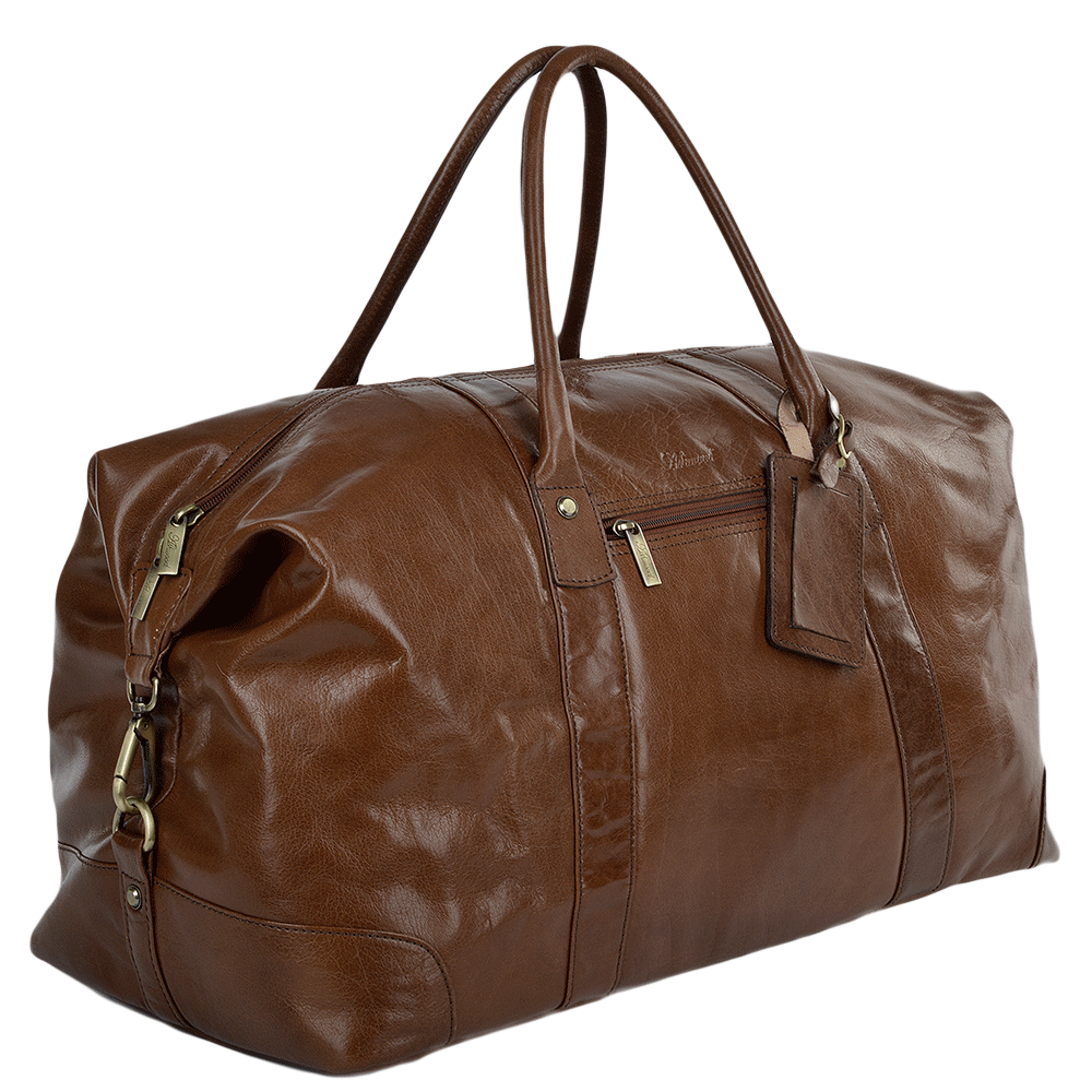 Luxury Leather Weekend Holdall - Two Sizes