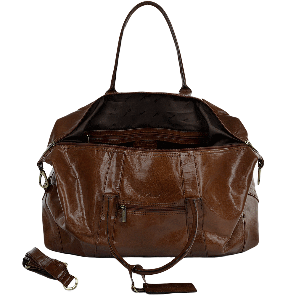 Luxury Leather Weekend Holdall - Two Sizes