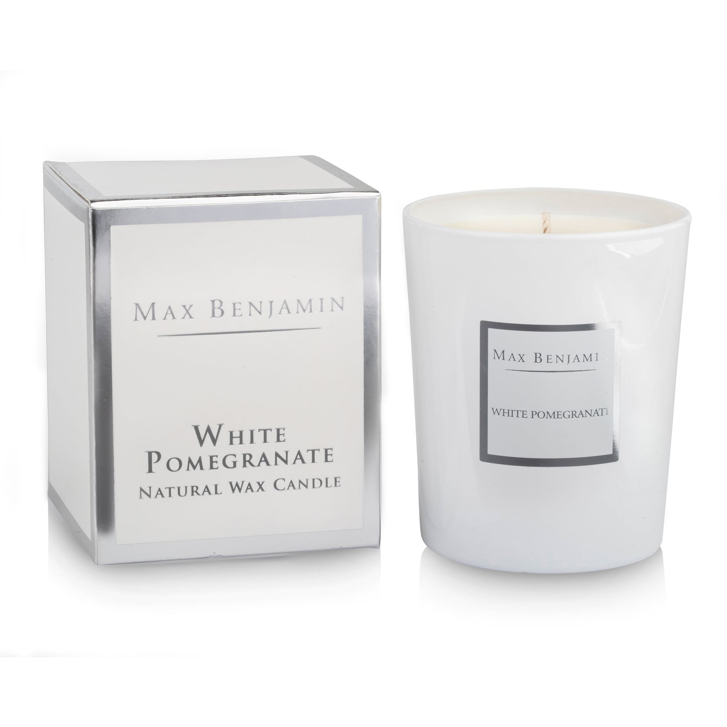 White Pomegrante Candle - Max Benjamin