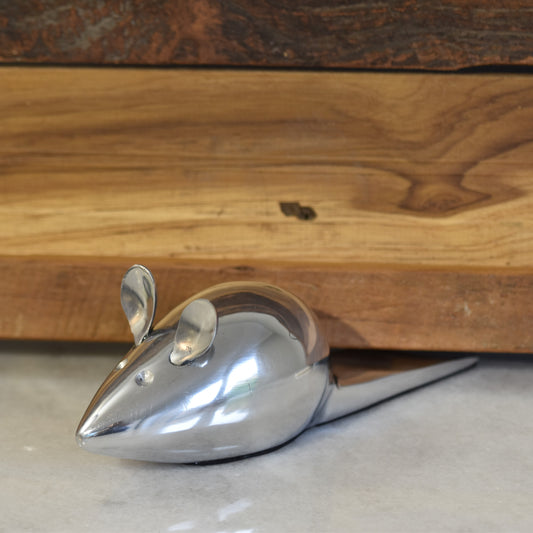 Silver Mouse Doorstop/Wedge