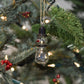 Retro Snowman Handblown Glass Bauble - Small
