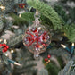 Retro Trumpets Handblown Glass Bauble - Red - Large
