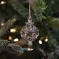 Retro Trumpets Handblown Glass Bauble - Silver - Small